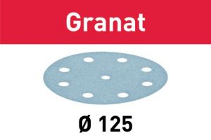 Festool Discos de lixa STF D125/8 P60 GR/10 Granat