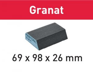 Festool Bloco abrasivo 69x98x26 120 CO GR/6 Granat