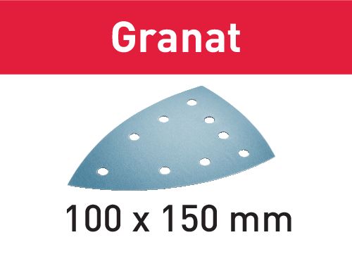 Festool Folha de lixa STF DELTA/9 P180 GR/100 Granat