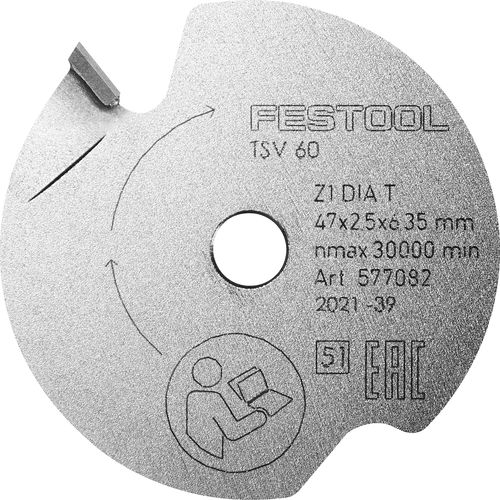 Festool Disco de serra de pré-corte DIA 47×2,5×6,35 T1