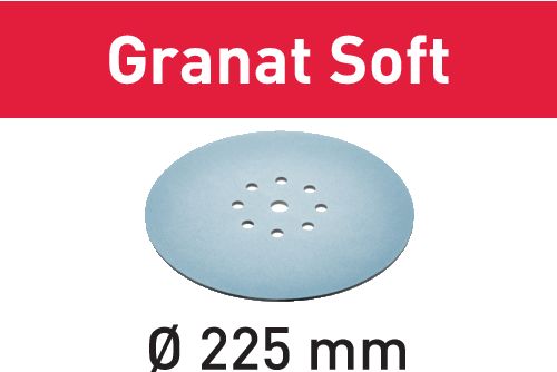 Festool Discos de lixa STF D225 P400 GR S/25 Granat Soft