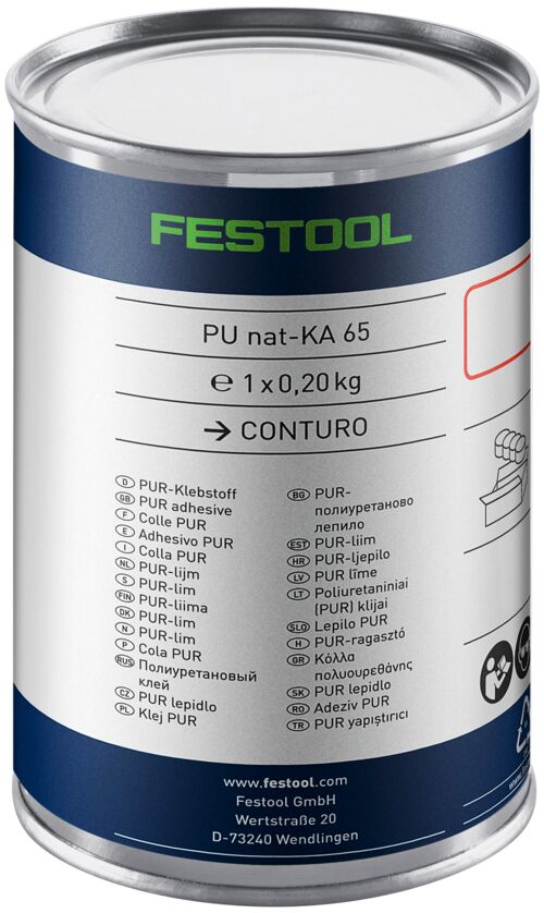 Festool Cola PU de cor natural PU NAT-KA 65/4